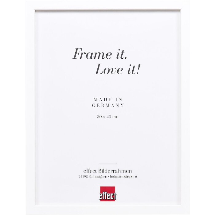 Marco de fotos de madera Profil 58 blanco 70x70 cm con vidrio transparente y lista de separación