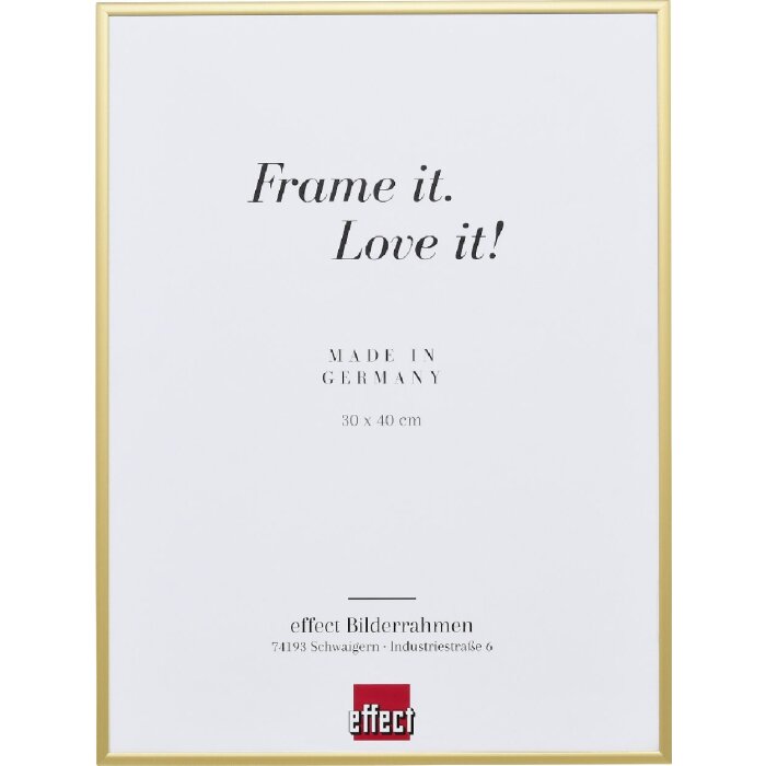 Marco de fotos Effect Quadro Espejo dorado 18 x 24 cm