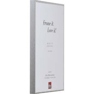 Marco de fotos efecto Quadro espejo plateado brillante 18 x 24 cm