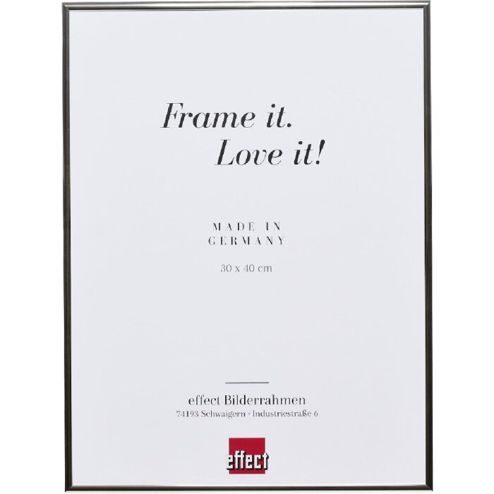 Marco de fotos Cuadro Espejo Plata Brillo Alto 21 x 29,7 cm