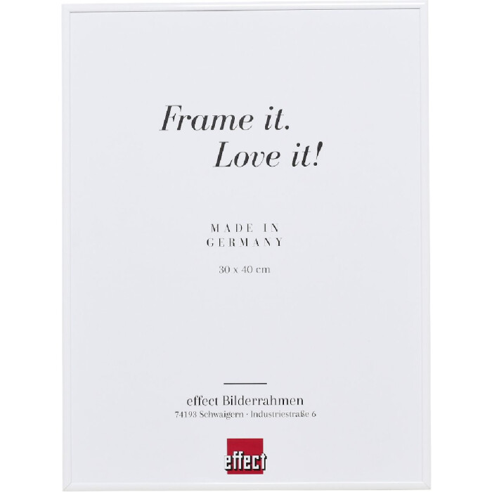 Marco de fotos con espejo Quadro blanco 30 x 40 cm effect