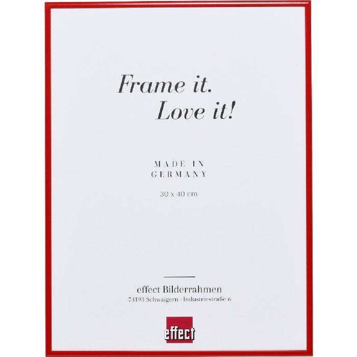 Marco de fotos con espejo Quadro Spiegel rojo 29,7 x 42 cm