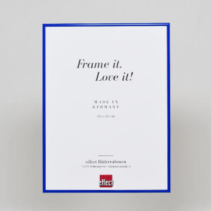 Marco de fotos Effect Quadro Espejo Azul 29,7x42 cm Aluminio DIN A3 Espejo de pared