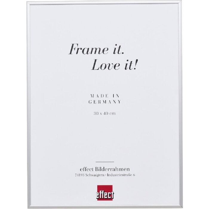 Marco de fotos effect Quadro espejo plateado 40 x 60 cm