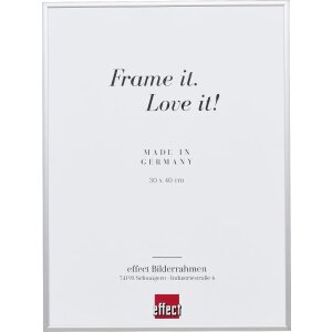 Marco de fotos efecto cuadro espejo plateado 50 x 100 cm