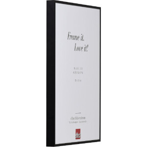 Marco de fotos efecto Quadro espejo negro 50 x 100 cm