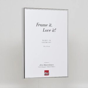 Marco de fotos Efecto Cuadro Espejo Plata Brillante 50 x 60 cm