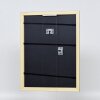 Espejo de pared efecto madera perfil 21 azul 30x40 cm