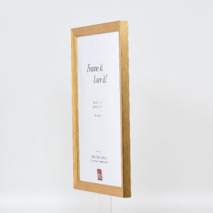 Espejo de pared con marco de madera 41, acabado antiguo oro, 13x13 cm