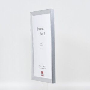 Espejo de pared con perfil de madera 41 – 20x30 cm Plata