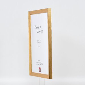 Espejo de pared con marco de madera 41, acabado antiguo oro, 30x40 cm