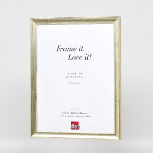 Espejo de pared con marco de madera perfil 41, espejo antiguo plata, 30x40 cm