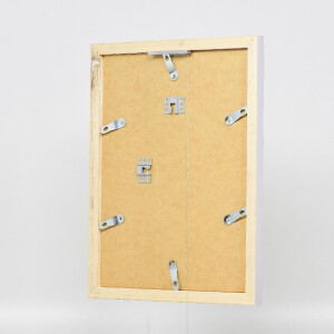 Espejo de pared con marco de madera Effect 41 Plateado 40x60 cm