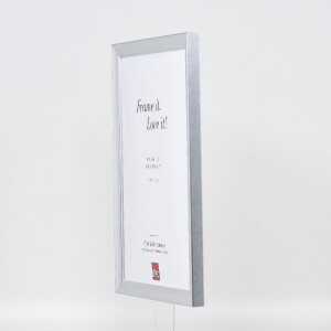 Espejo de pared con marco de madera Effect 41 Plateado 40x60 cm