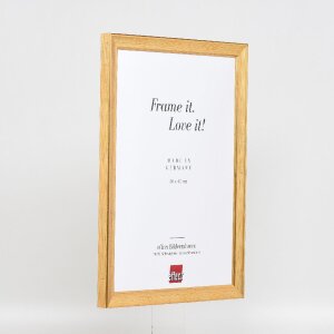 Espejo de pared con marco de madera 41, dorado antiguo, 70x100 cm