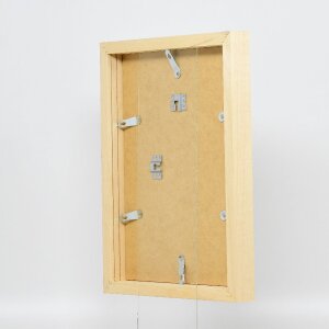 Espejo de pared con marco 55 natural 21x29,7 cm