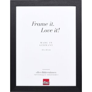 Espejo de pared Effect con marco Profil 55 Negro 28x35 cm