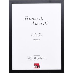 Espejo de pared de madera Effect Profil 58 Negro 20x30 cm