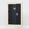 Efecto espejo de pared perfil de madera 94 oro 18x27 cm espejo