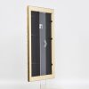 Efecto espejo de pared perfil de madera 94 oro 18x27 cm espejo