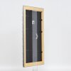 Efecto espejo de pared perfil de madera 94 plata 20x28 cm espejo