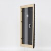 Espejo de pared efecto madera perfil 94 negro 24x30 cm espejo