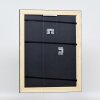 Espejo de pared efecto madera perfil 94 negro 24x30 cm espejo