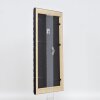 Espejo de pared efecto madera perfil 94 negro 24x30 cm espejo
