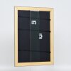 Efecto espejo de pared perfil de madera 94 plata 40x50 cm espejo
