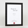 Espejo de pared efecto madera perfil 94 negro 10,5x14,8 cm espejo