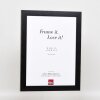 Espejo de pared effect profile 2310 negro 40x50 cm espejo