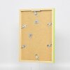 Efecto espejo de pared perfil de madera superior cubo espejo verde 40x50 cm
