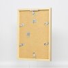 Espejo de pared efecto cubo perfil madera oro 50x70 cm