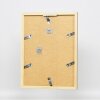 Espejo de pared efecto cubo perfil madera oro 50x70 cm