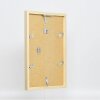 Espejo de pared efecto cubo perfil madera oro 50x70 cm