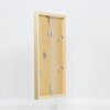 Espejo de pared efecto cubo perfil madera oro 50x70 cm