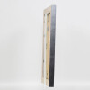 Efecto marco de madera maciza perfil 28 plata 13x13 cm cristal acrílico calidad museo