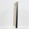 Efecto marco de madera maciza perfil 28 oro 35x50 cm cristal acrílico calidad museo