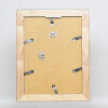 Efecto marco de madera maciza perfil 28 plata 50x100 cm cristal acrílico calidad museo