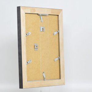 Efecto marco de madera maciza perfil 28 oro 59,4x84,1 cm cristal acrílico calidad museo