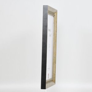 Efecto marco de madera maciza perfil 28 oro 59,4x84,1 cm cristal acrílico calidad museo