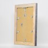 Efecto marco de madera maciza perfil 28 plata 70x100 cm cristal acrílico calidad museo