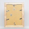 Efecto marco de madera maciza perfil 28 plata 70x70 cm cristal acrílico calidad museo