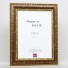 Efecto marco barroco perfil 31 marrón 29,7x42 cm cristal acrílico calidad museo