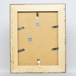 Efecto Marco Barroco Perfil 31 plata 30x45 cm Cristal Acrílico Calidad Museo