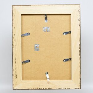 Efecto marco barroco perfil 31 plata 40x50 cm cristal acrílico calidad museo