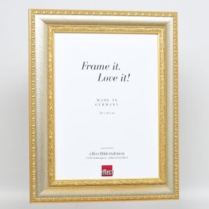 Efecto Marco Barroco Perfil 31 plata 59,4x84,1 cm Cristal Acrílico Calidad Museo