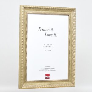 Marco de fotos Effect Profil 56 de madera 30x30 cm antiksilber con vidrio acrílico museo