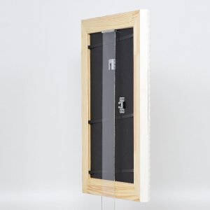 Marco de fotos de madera Effect Profil 56 30,5x91,5 cm blanco con cristal acrílico museo