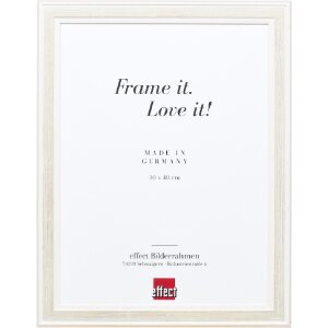 Marco de fotos de madera efect Profil 64 blanco 60x80 cm...